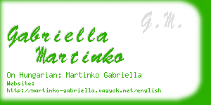 gabriella martinko business card